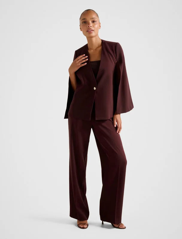 Forever New Ja7587A-Plum Women's Woven Jacket